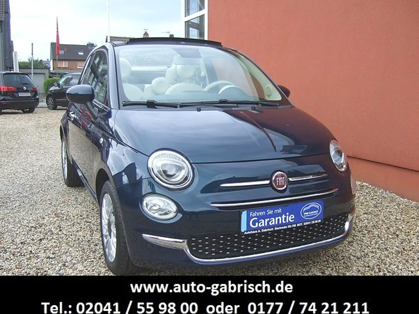 Fiat 500C Lounge,Cabrio,Klima,Tempomat,Teilleder,PDC Blau - 1