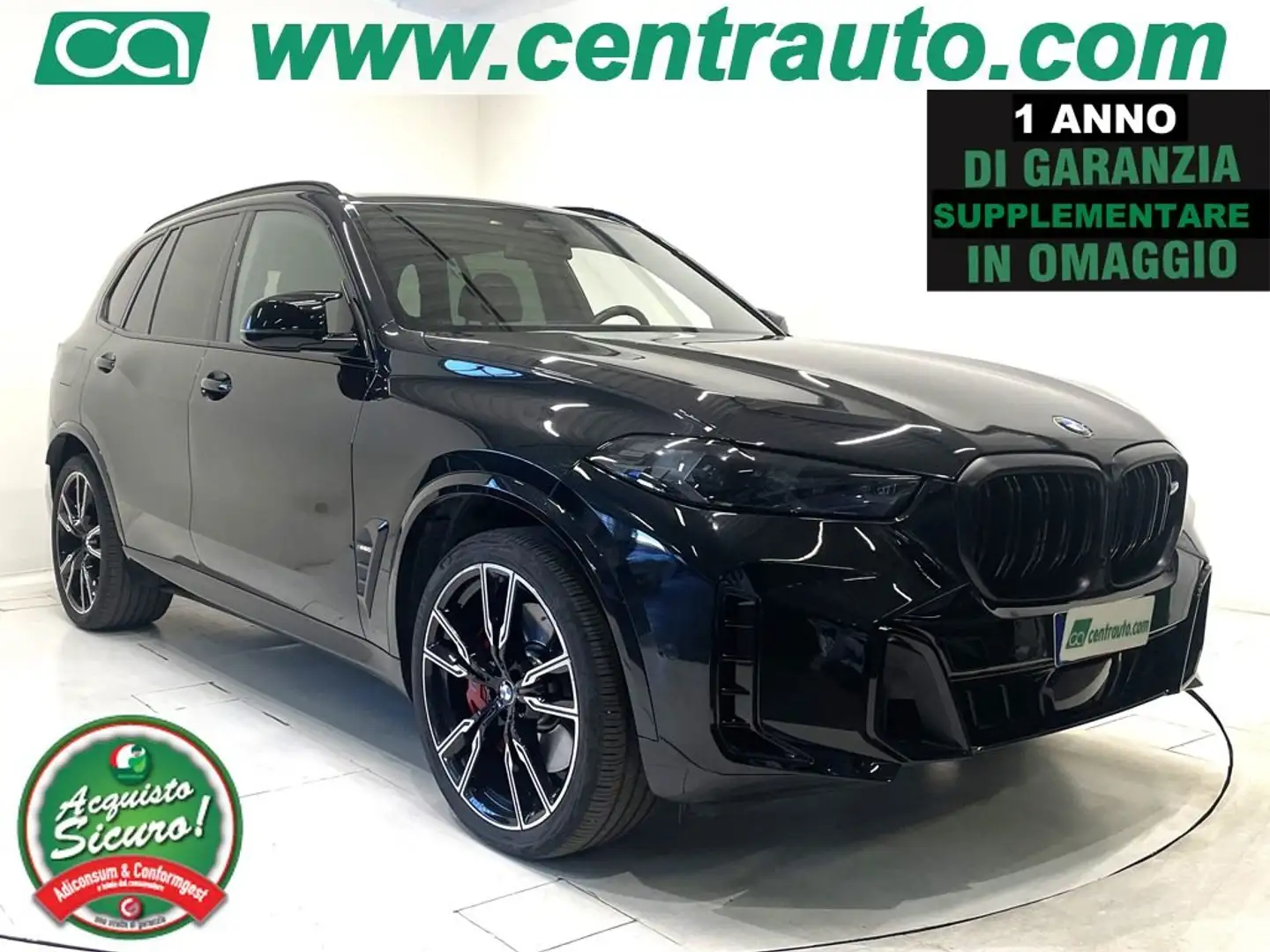 BMW X5 M M60i Xdrive 4.4 48V Aut. *PELLE * 530CV * MHEV Noir - 1