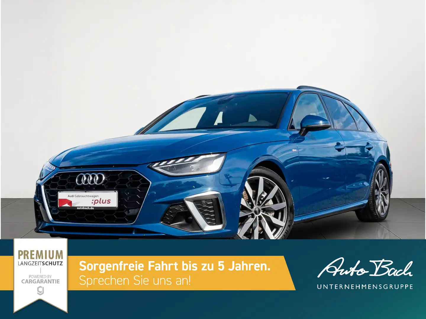 Audi A4 S line 40TDI Stronic Navi ACC AHK EPH L Blau - 2