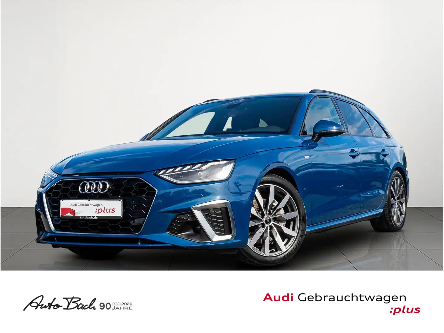 Audi A4 S line 40TDI Stronic Navi ACC AHK EPH L Blau - 1