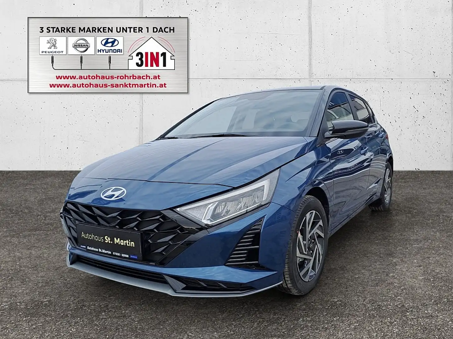 Hyundai i20 1,2 MPI GO PLUS Bleu - 1