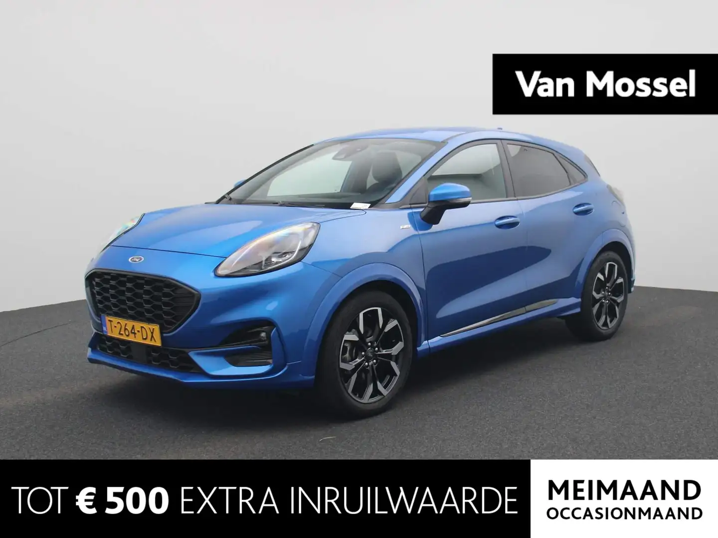 Ford Puma 1.0 EcoBoost Hybrid ST-Line X | Half-Leder | Navi Blauw - 1