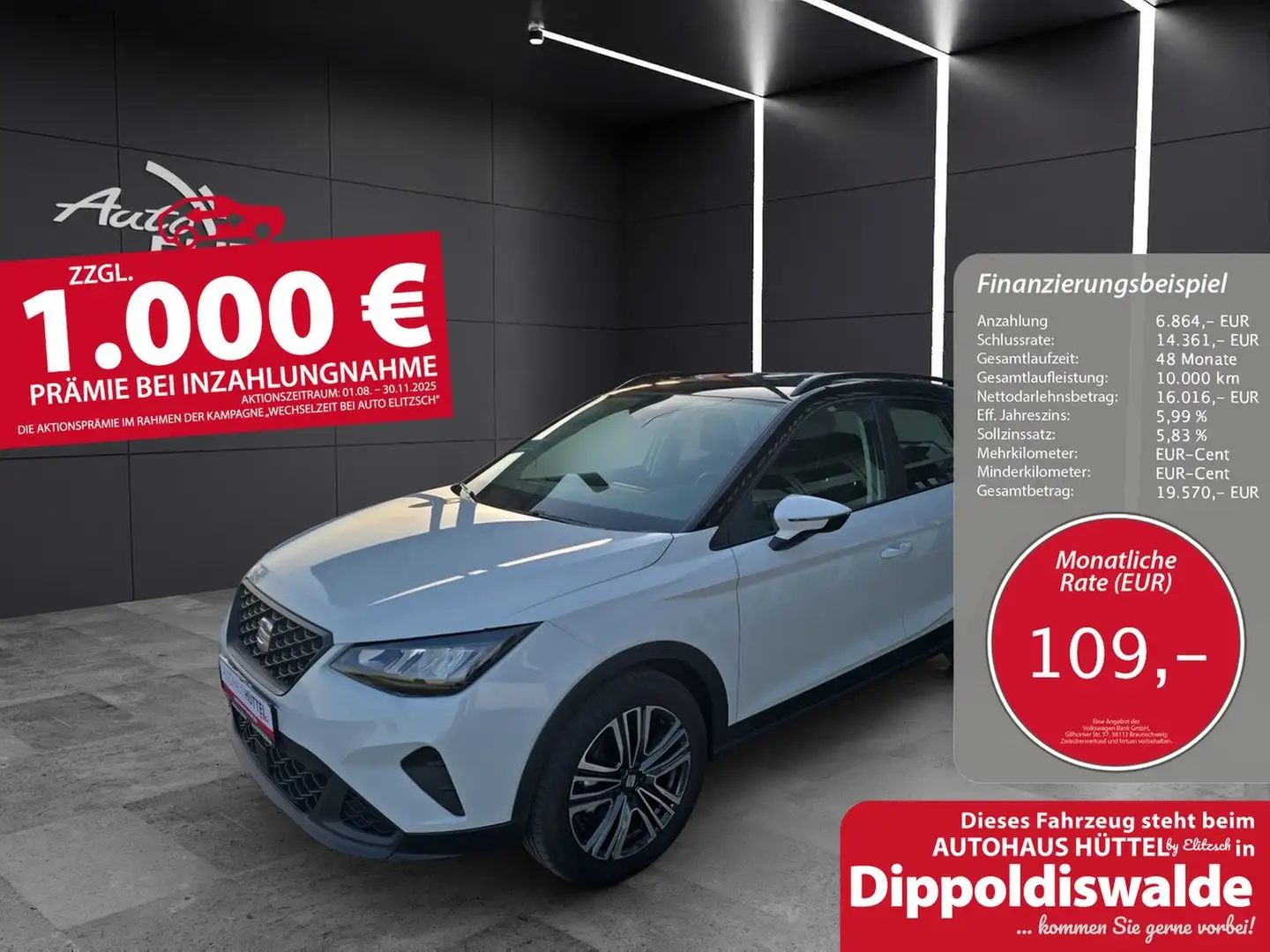 SEAT Arona Style Edition 1.0 TSI ACC LED Blanc - 1
