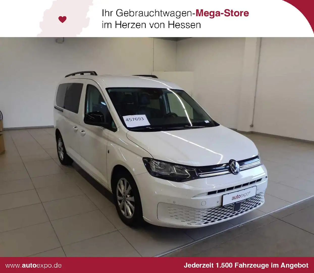 Volkswagen Caddy Caddy 2.0 TDI BMT (7-Si.) Life Maxi AHK Weiß - 1