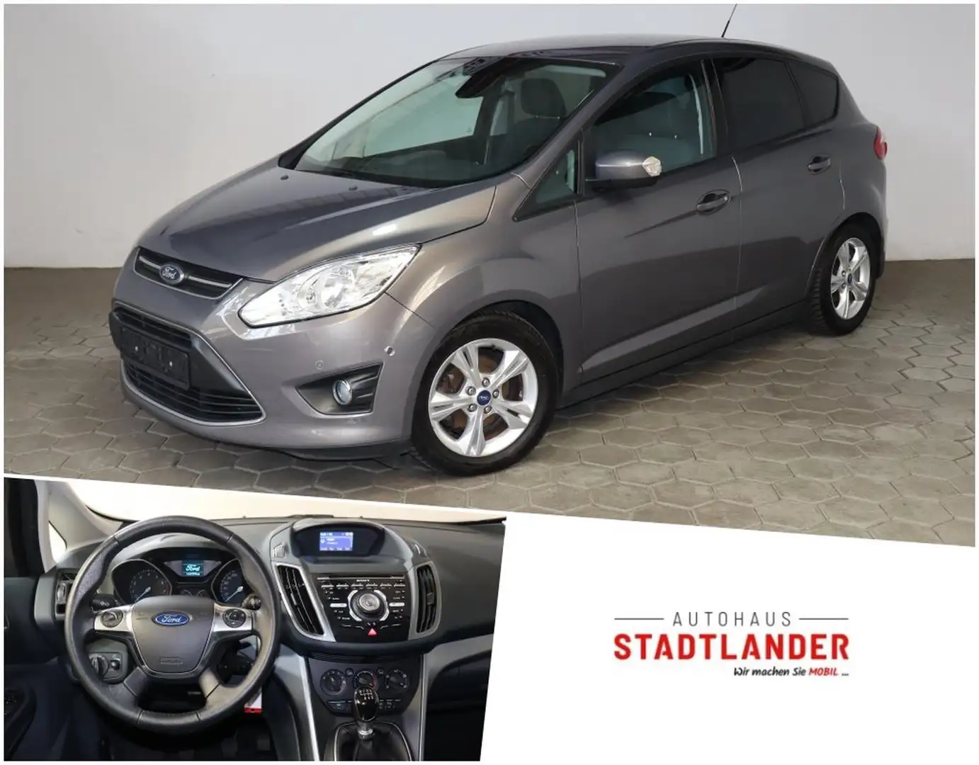 Ford C-Max C-MAX 1.0 EB Champions Edit. KLIMA*AHK*BT-FSE Brun - 1