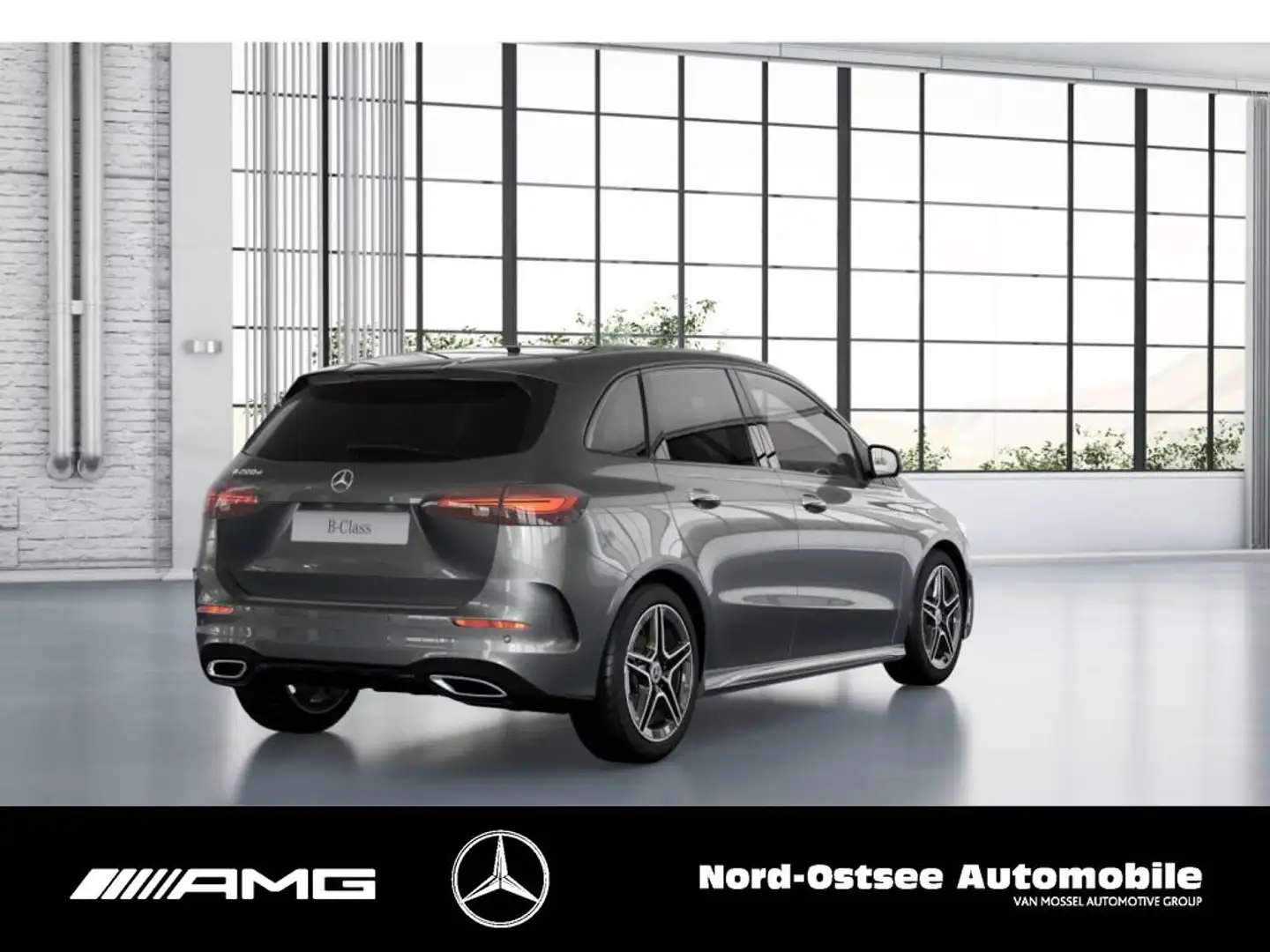 Mercedes-Benz B 200 d AMG NIGHT PANO KEYLESS MULTIBEAM DISTRON Grau - 2