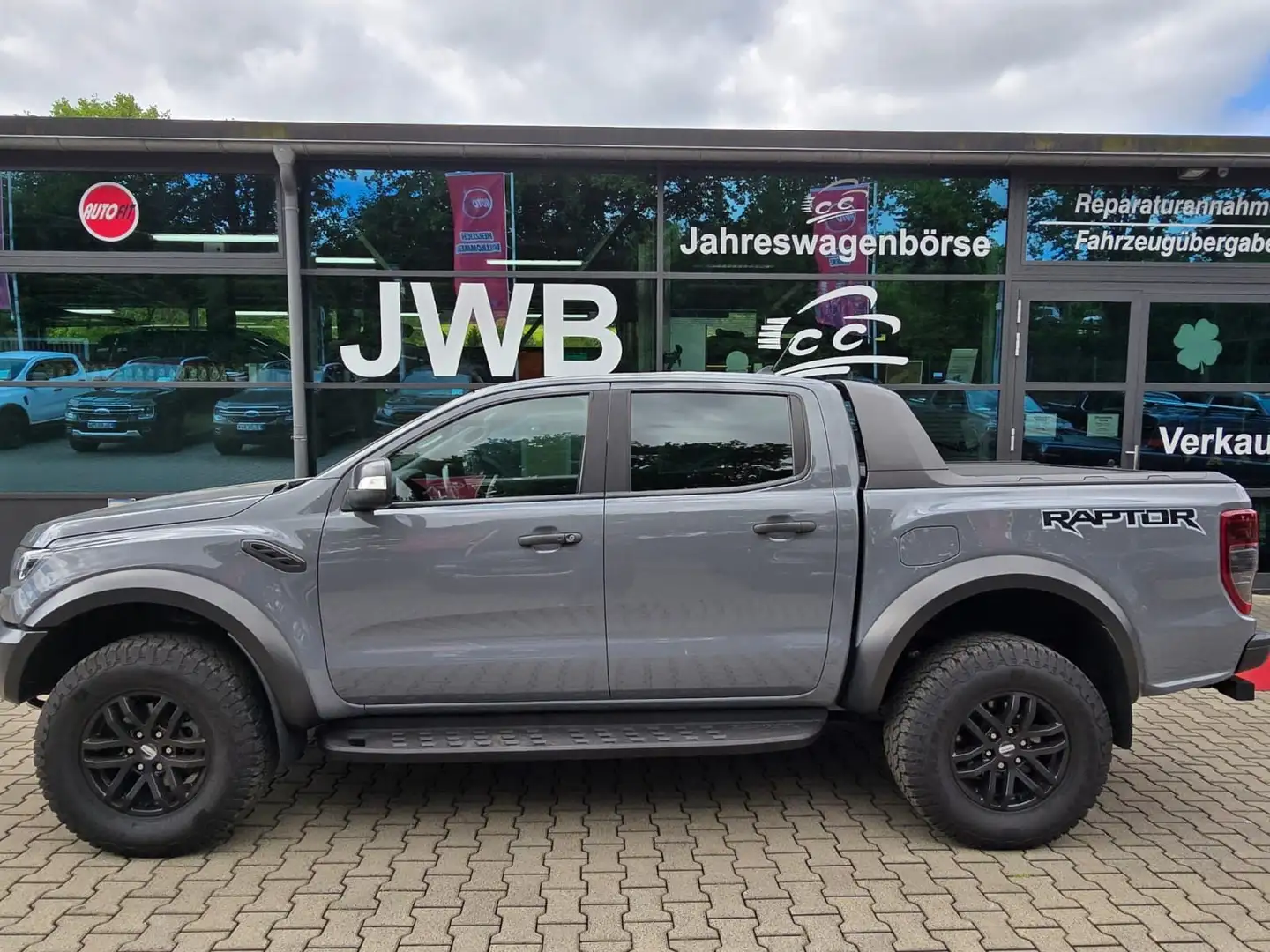 Ford Ranger Raptor Fox Fahrwerk Rollo 1Hd gepflegtes ex Leas Grijs - 2