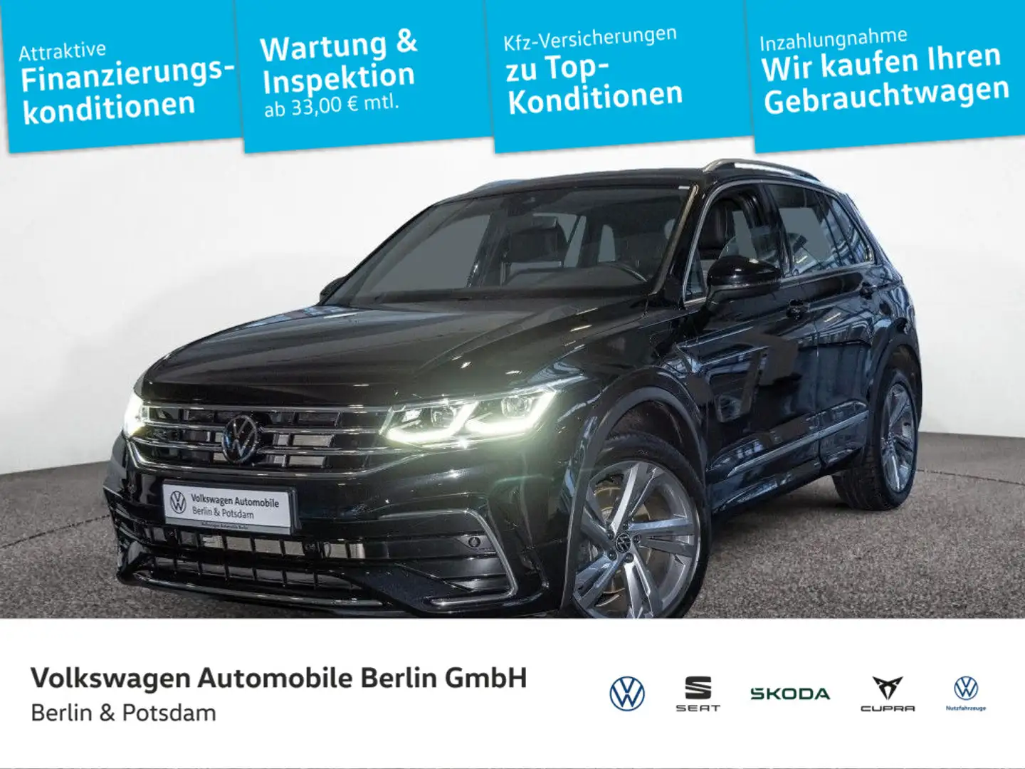 Volkswagen Tiguan 1.4 TSI eHybrid R-Line Kamera Nav Sitzhzg Schwarz - 1