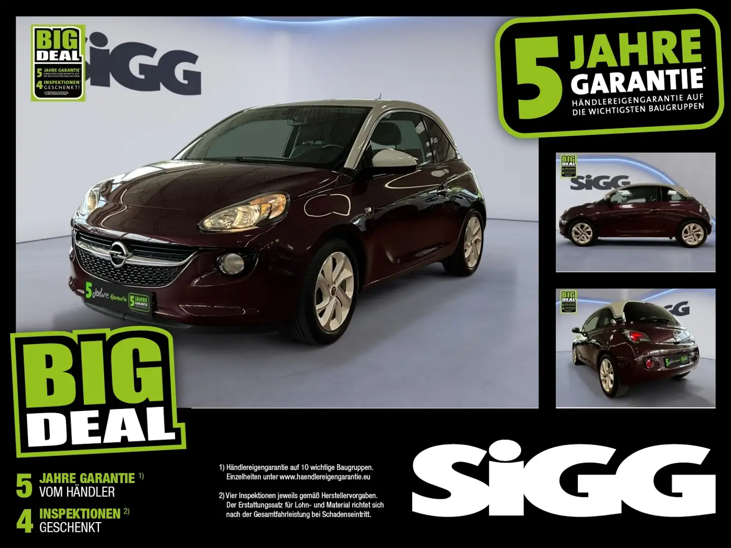 Opel Adam 1.2 120 Jahre Sitzheizung PDC Klima Violett - 1