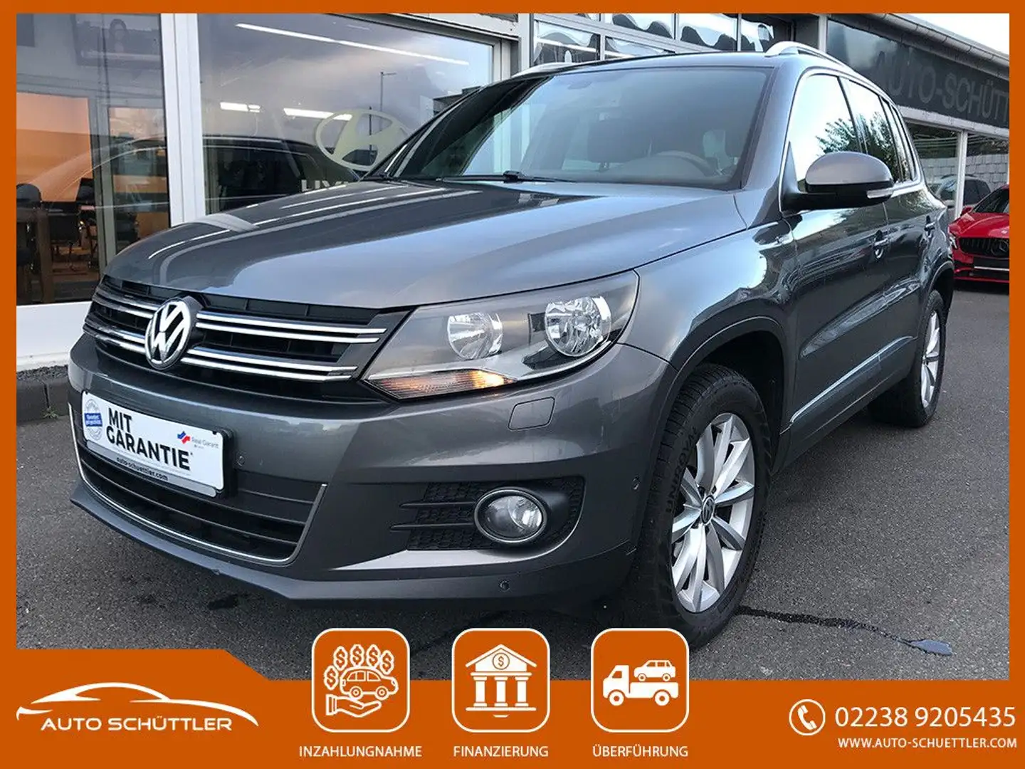 Volkswagen Tiguan 4 Motion,Navi,DSG,AHK,Bluet,1 Hand ! Grau - 1