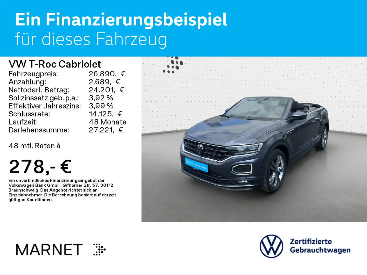 Volkswagen T-Roc 1.5 TSI DSG R-Line *AHK*NAVI*Bea Gris - 2