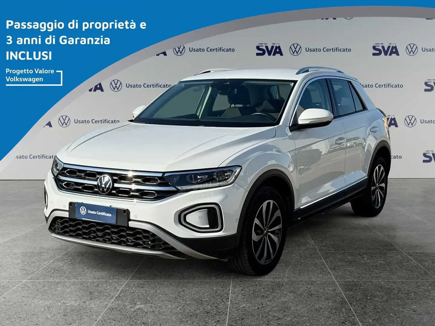 Volkswagen T-Roc 1.0TSI 110CV Style - NEOPATENTATI - Bianco - 1