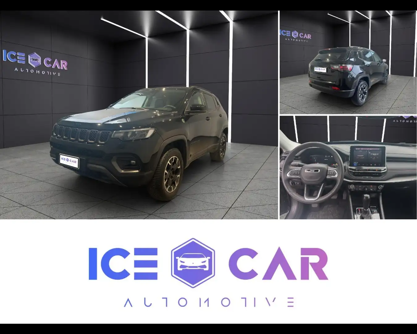 Jeep Compass 2ª serie - Compass 1.3 Turbo T4 240 CV PHEV AT6 4x Zwart - 1
