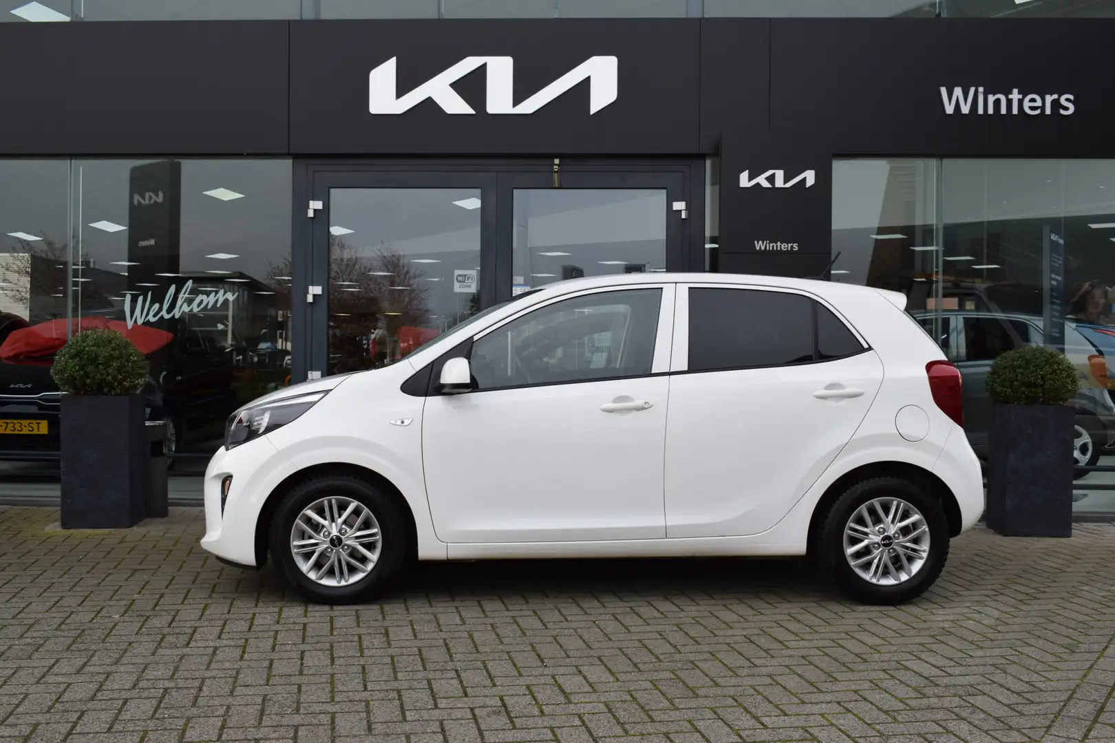 Kia Picanto 1.0 DPi ComfortLine 5-Drs Airco ABS Airbags Stuurb Wit - 2