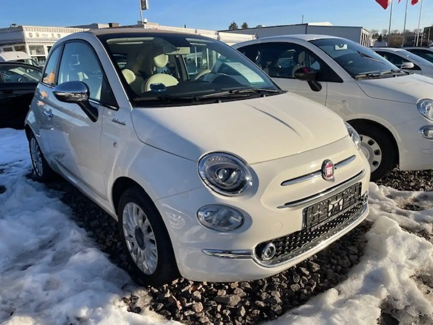 Fiat 500C Cabrio Dolcevita Blanc - 1