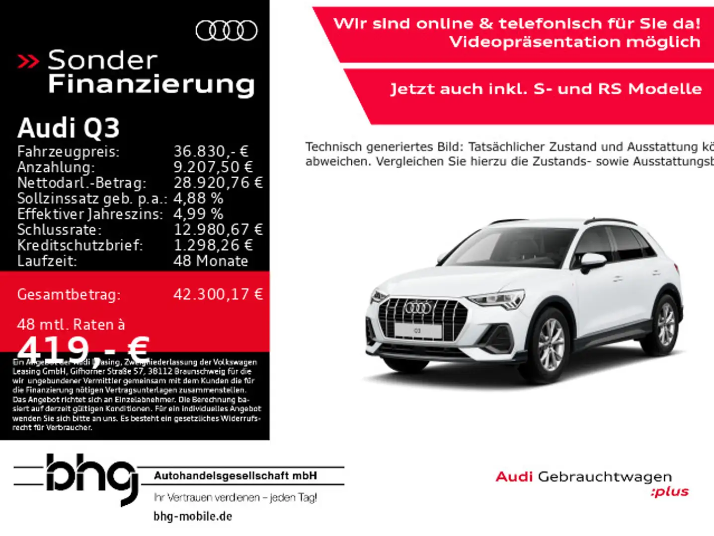Audi Q3 40 TFSI quattro S-line Weiß - 1