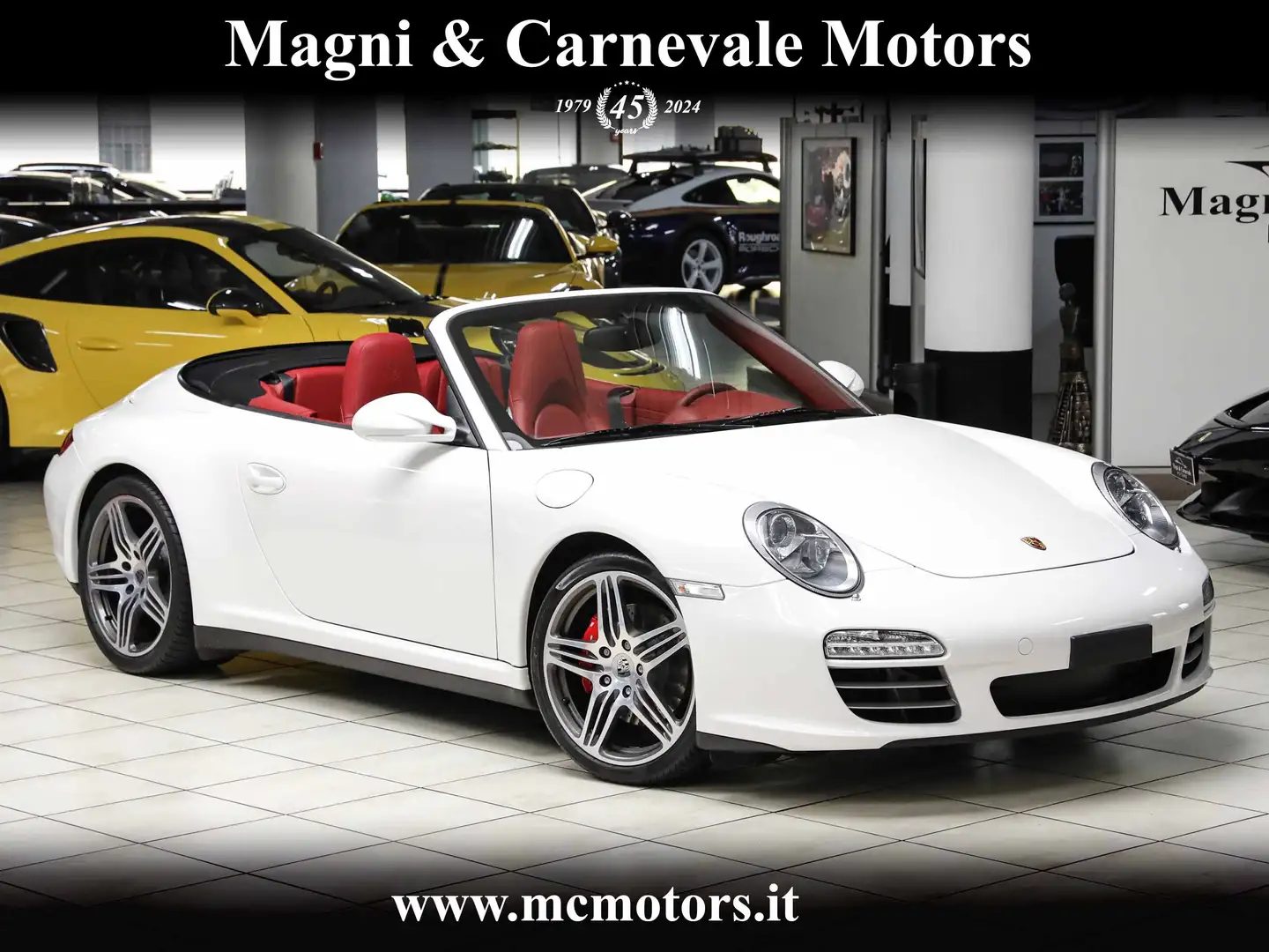 Porsche 997 CARRERA 4S CABRIO|SPORT-CHRONO|BOSE|CRUISE|PASM Bianco - 1
