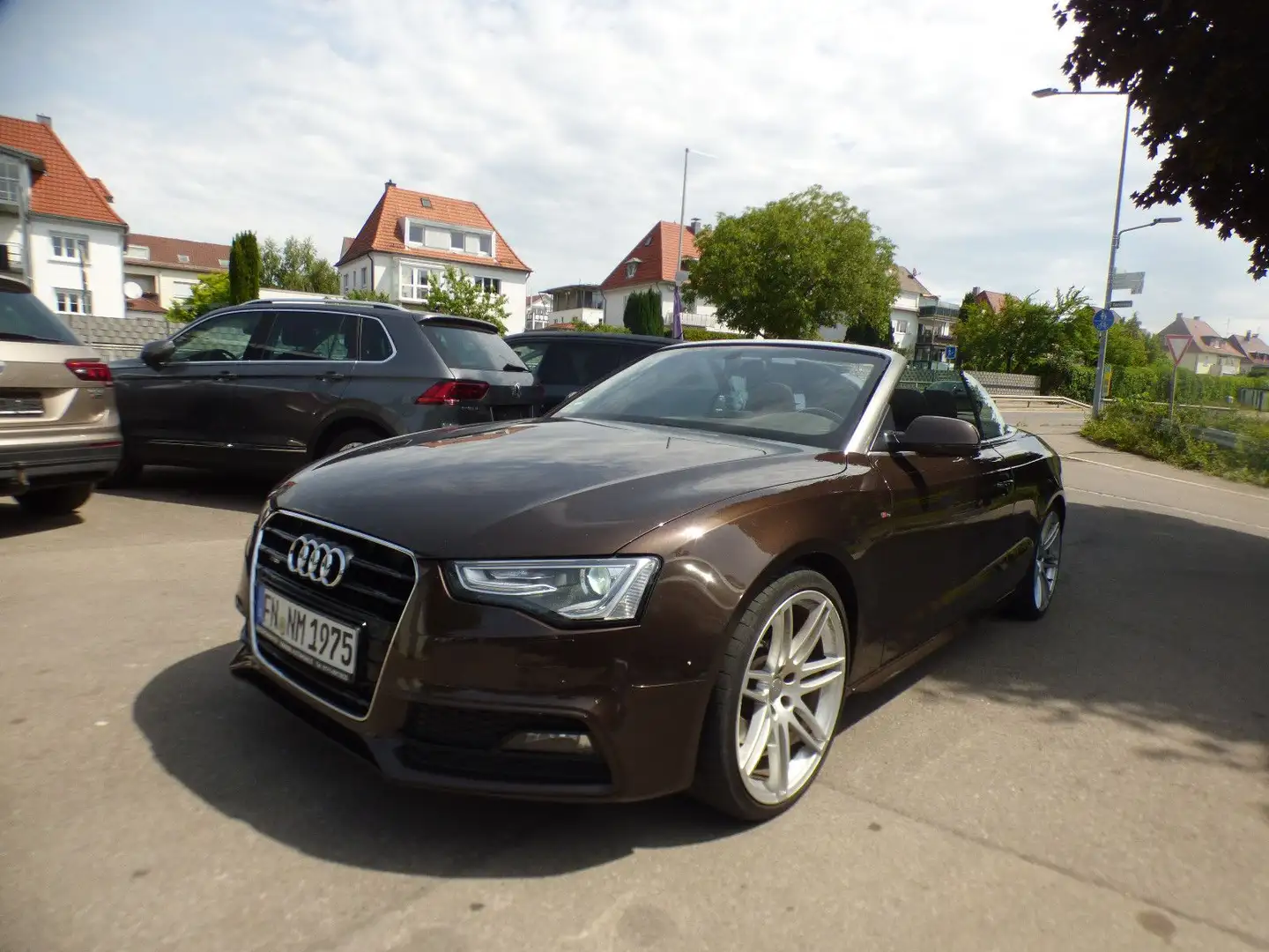 Audi A5 Cabriolet 3.0 TDI quattro *NAVI*PDC*S-line*qt Brun - 1