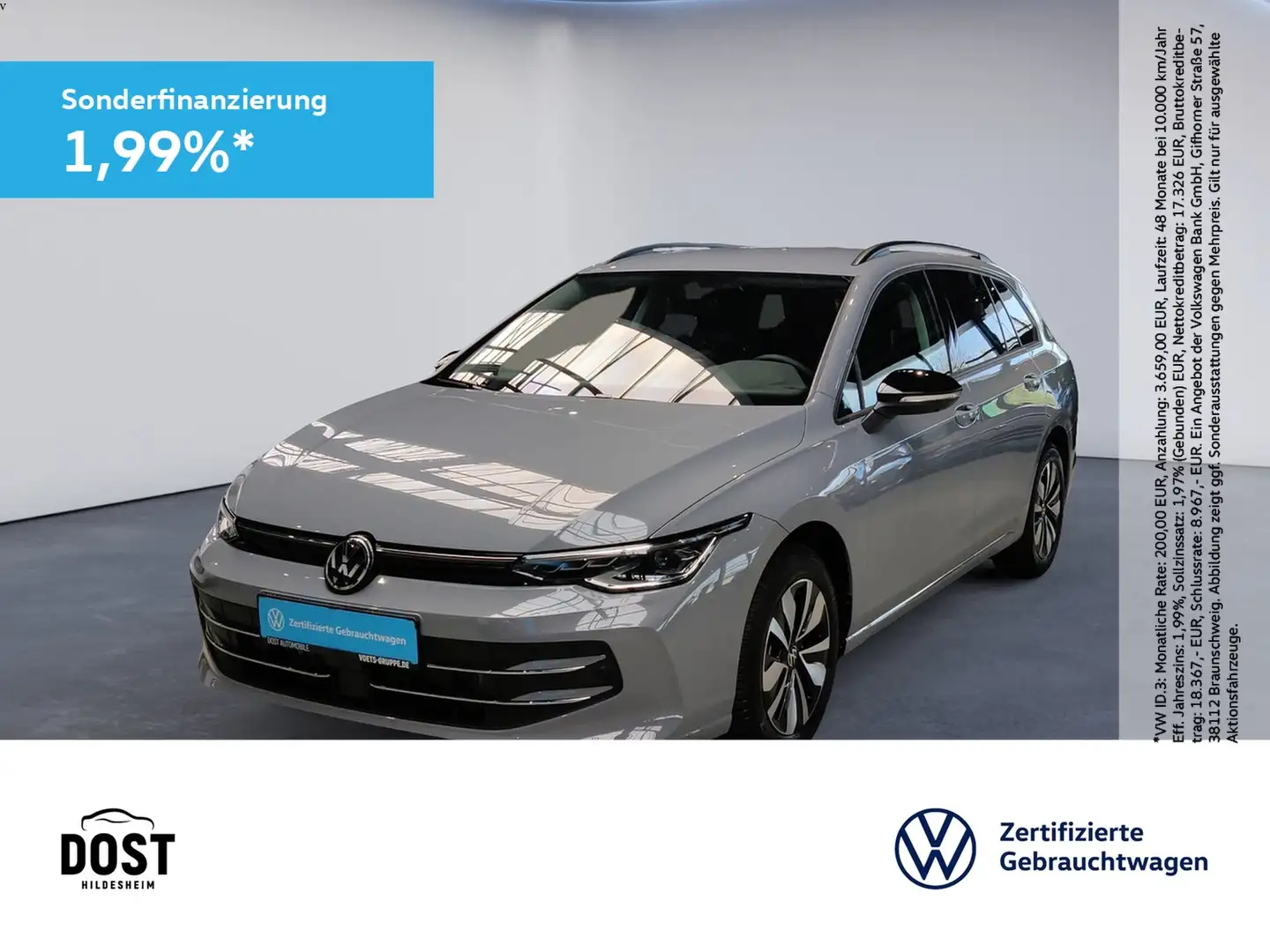 Volkswagen Golf VIII Variant 1.5 eTSI Goal MATRIX LED+NAVI Grau - 1