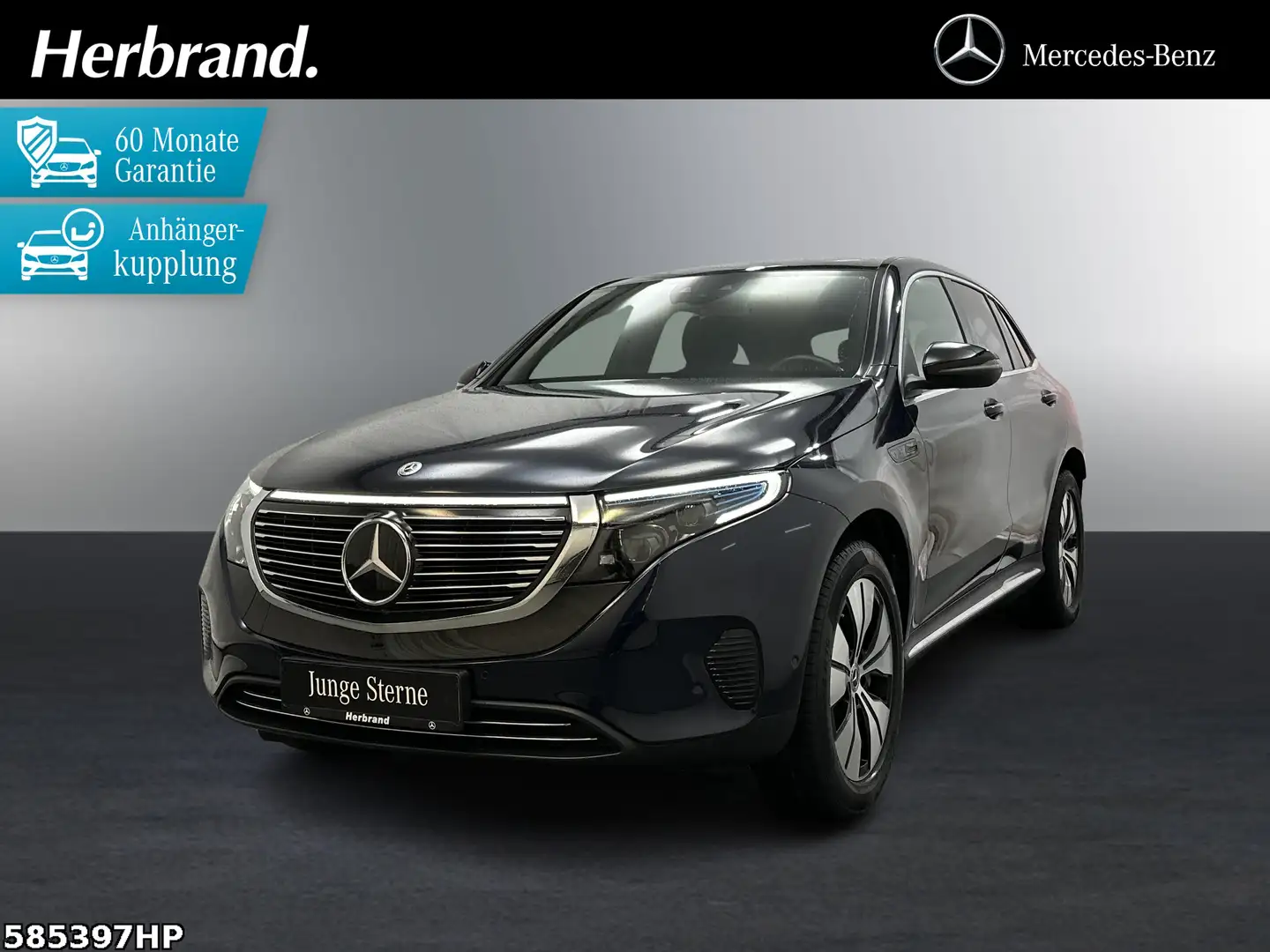Mercedes-Benz EQC 400 4MATIC *AHK Distronic Multibeam HUD DAB+ Modrá - 1