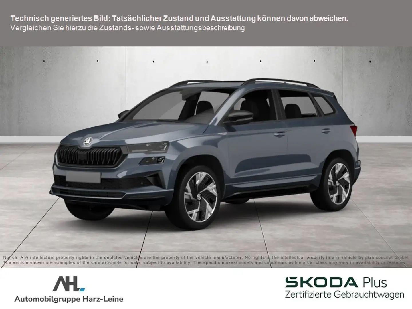 Skoda Karoq 1.5 TSI Style DSG Matrix Navi ACC Standhzg. AHK Grau - 1