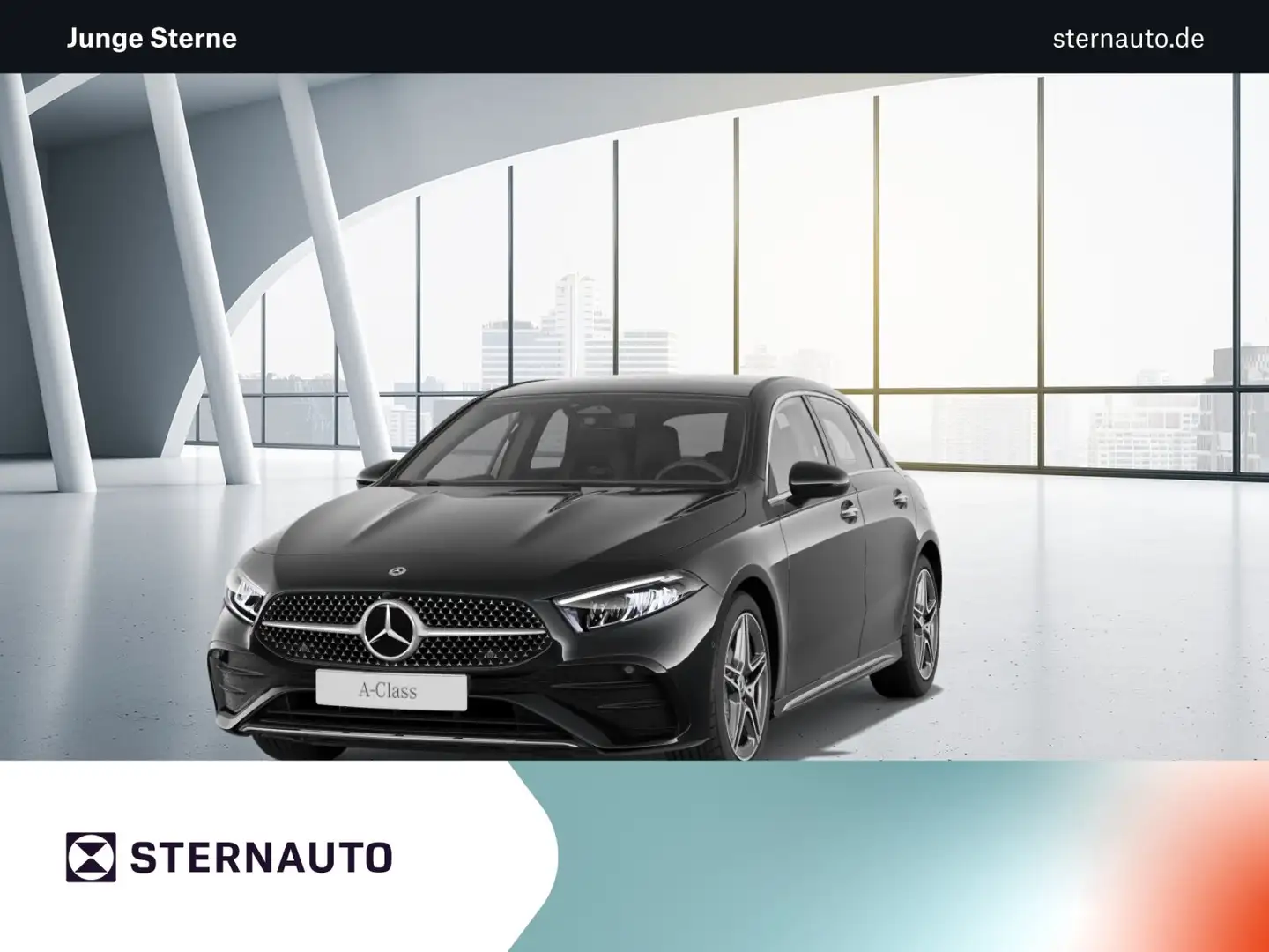 Mercedes-Benz A 200 A 200 Kompaktlimousine  AMG Line Navi/Pano.-Dach Schwarz - 1