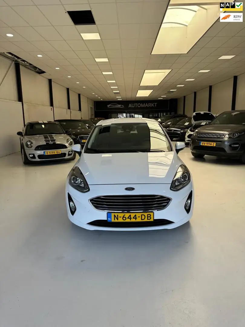 Ford Fiesta 1.0 EcoBoost Hybrid Titanium INC 1 JAAR GARANTIE ! Wit - 1