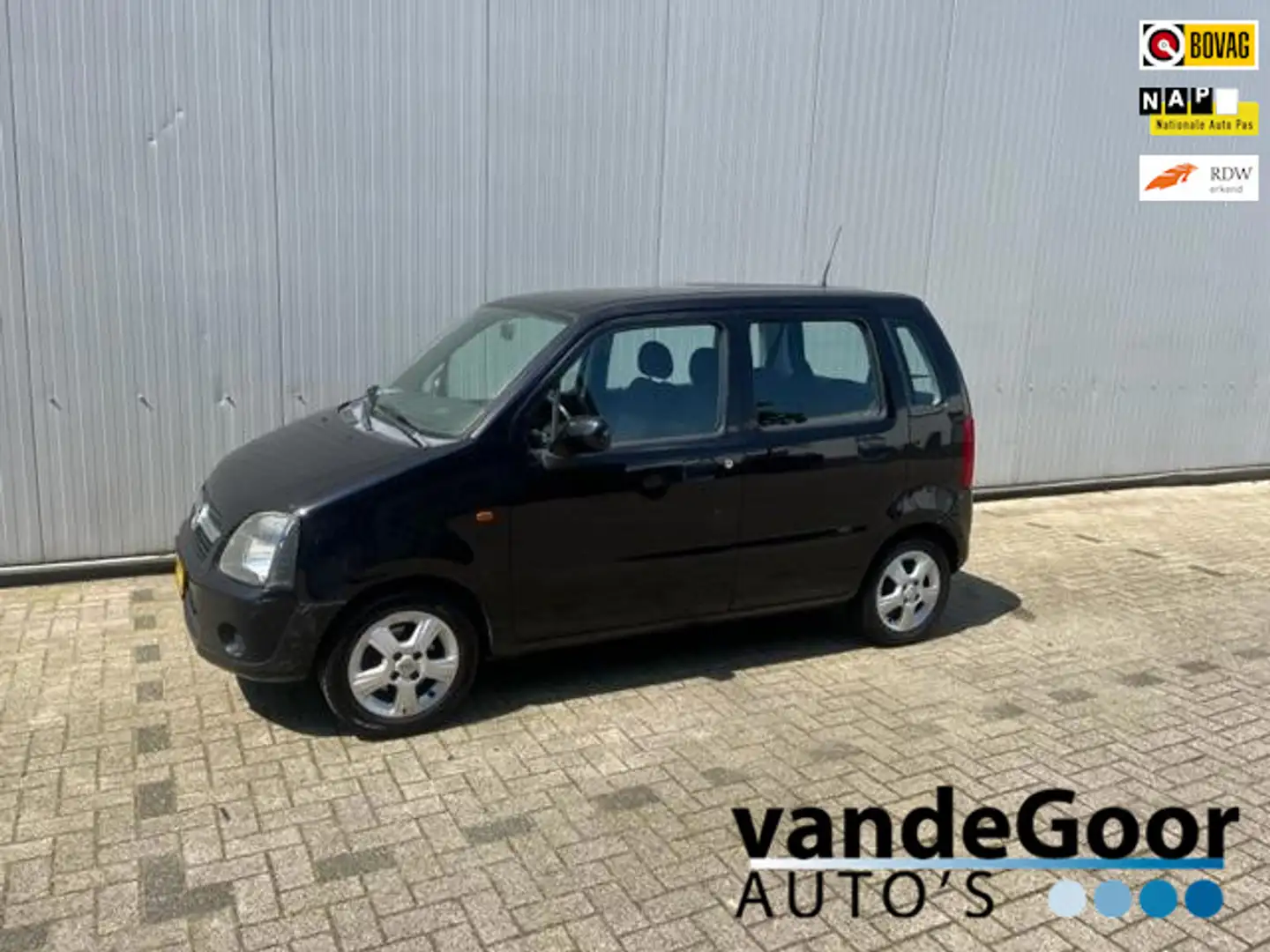 Opel Agila 1.2-16V Maxx, '04, inruilkoopje, met een nieuwe ap Zwart - 1