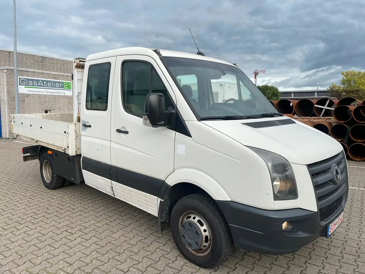 Volkswagen Crafter * 2.5 TDI*Maxi*Pritsche-Doka*Klima*3.5T* Blanco - 1