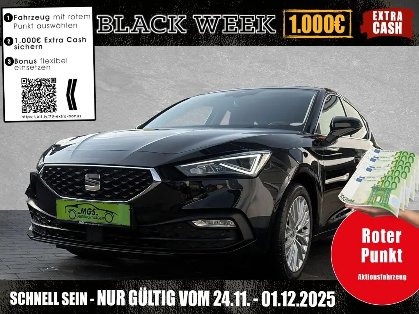 SEAT Leon Xcellence 1.5 16V TSI ACT DAB #BT Schwarz - 1