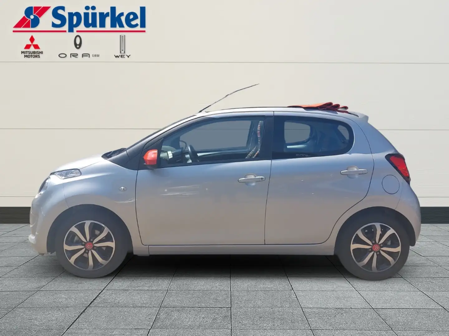 Citroen C1 AIRSCAPE Shine 1.0, Faltdach, Bluetooth Silber - 2