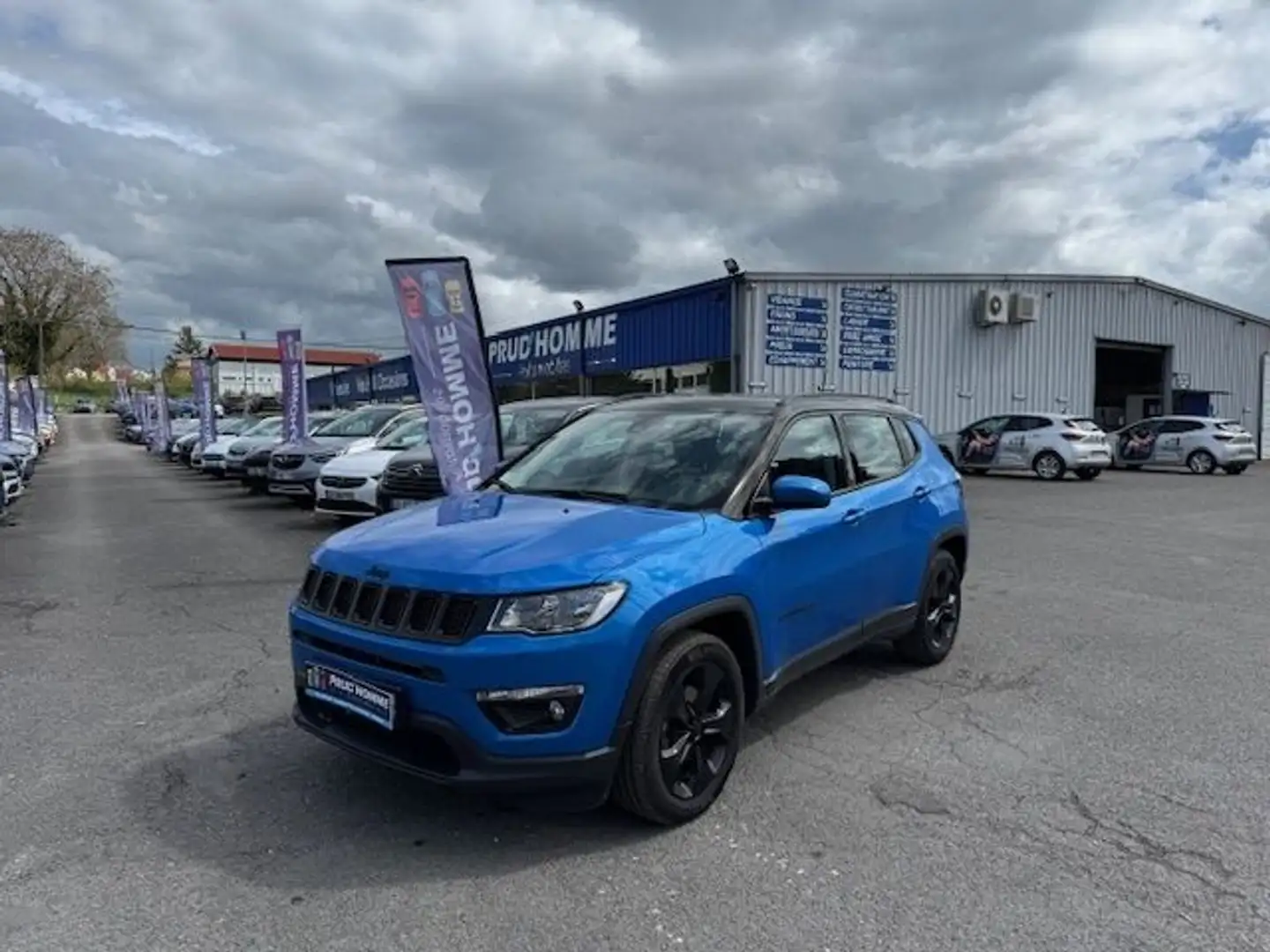 Jeep Compass 1.6 D 120CH BROOKLYN EDITION 4X2 Bleu - 1