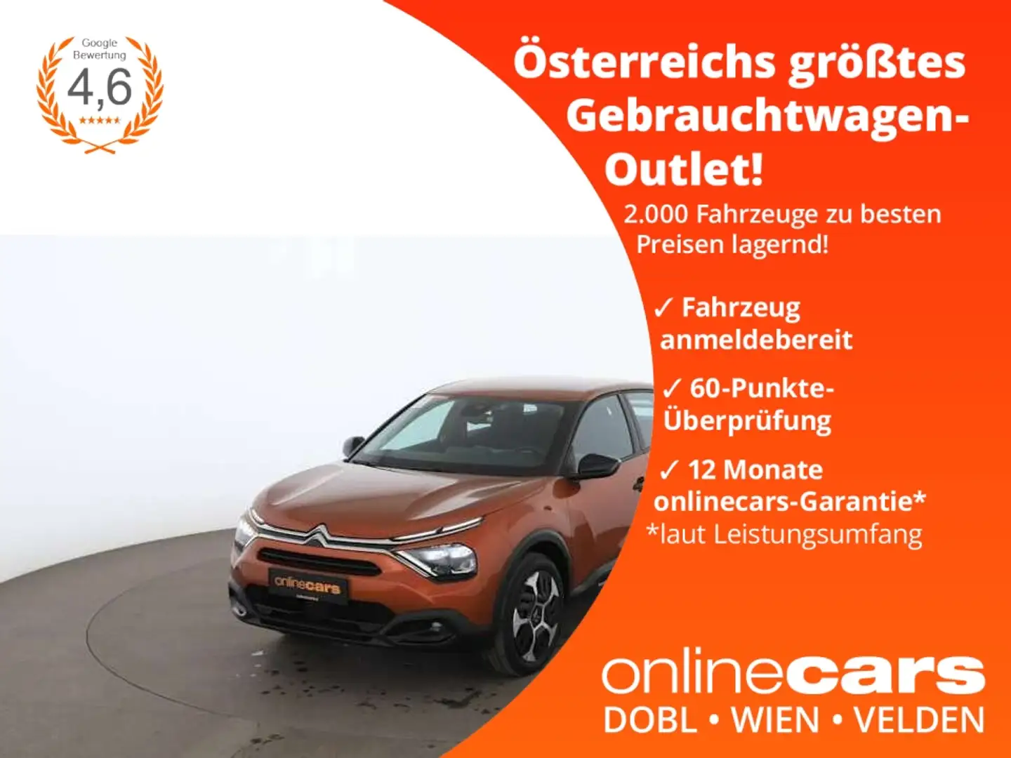 Citroen C4 1.2 PureTech 130 Feel Aut LED SITZHZG ASSIST Oranžová - 1