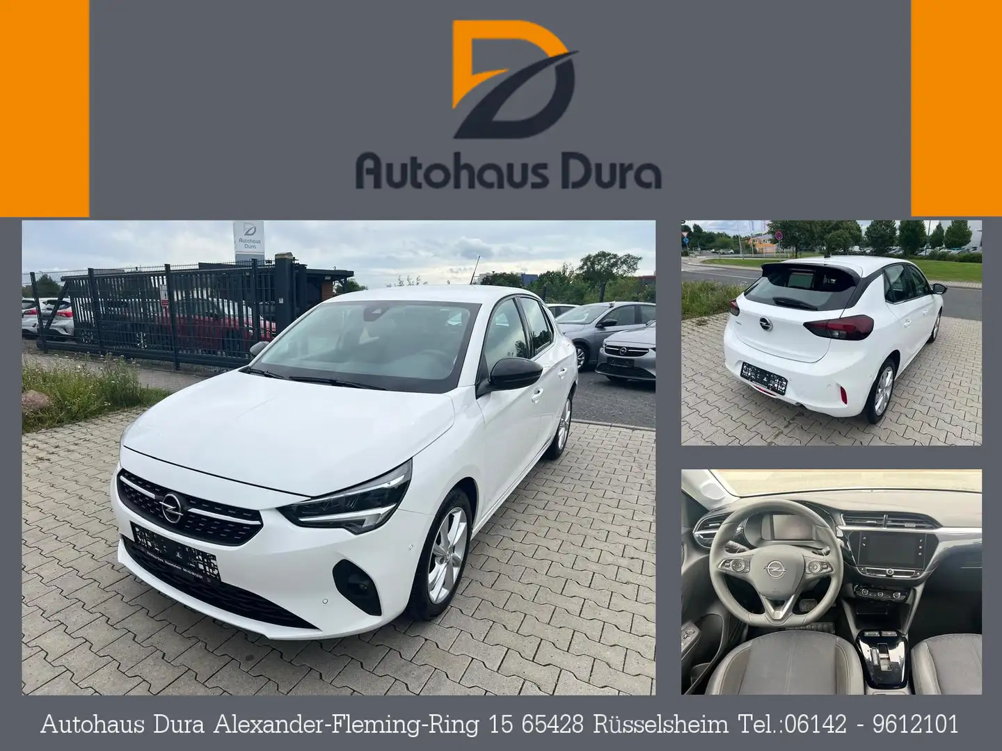 Opel Corsa 1.2 Turbo Elegance Aut. Navi+Led+Kamera Blanc - 1