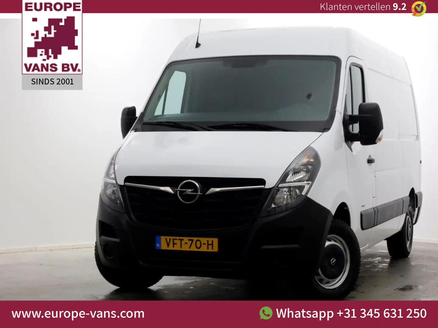Opel Movano 2.3 Turbo 180pk L2H2 Automaat Airco 04-2020 Wit - 1