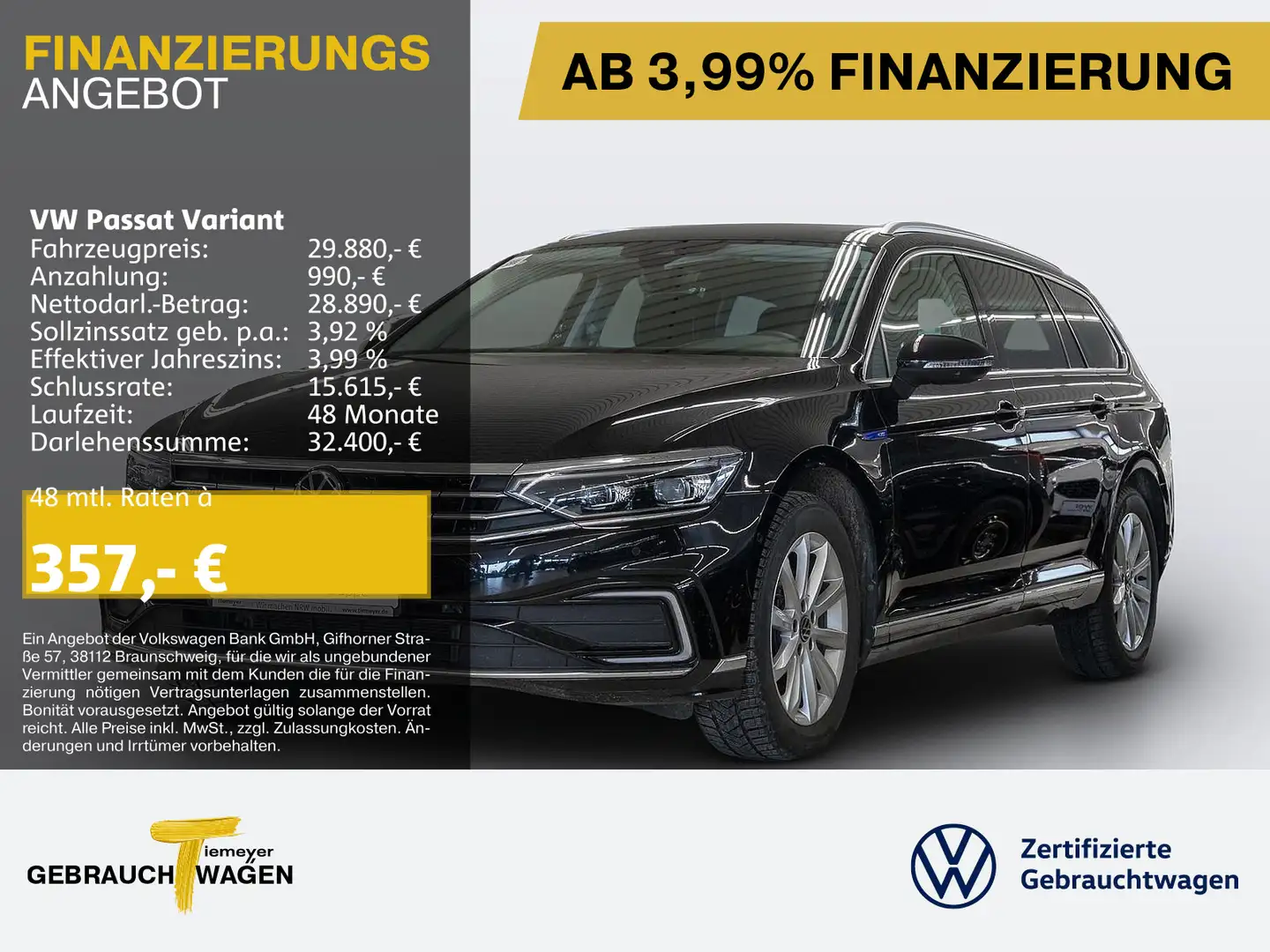 Volkswagen Passat Variant DSG GTE LM18 NAVI KAMERA VIRTUAL Noir - 1