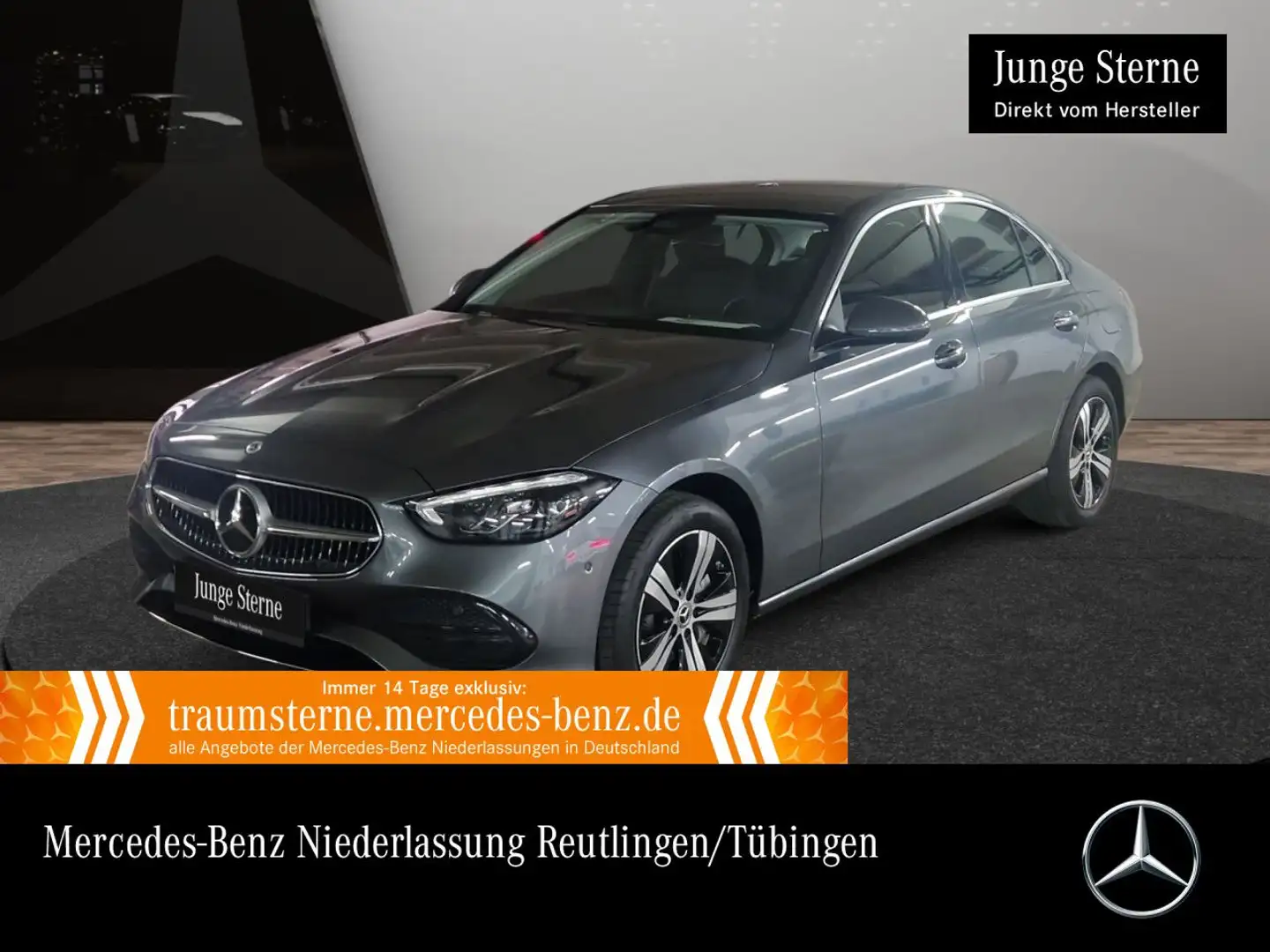 Mercedes-Benz C 300 e AVANTG+LED+KAMERA+TOTW+KEYLESS+9G Grau - 1