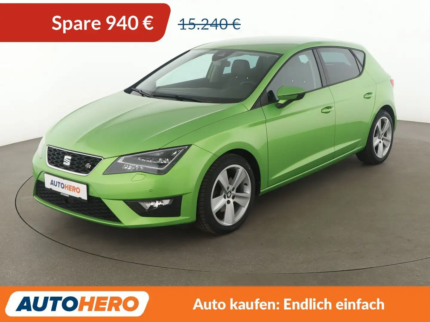 SEAT Leon 1.4 TSI FR*NAV*LED*ACC*CAM*PDC*SHZ*BLUETOOTH Grün - 1