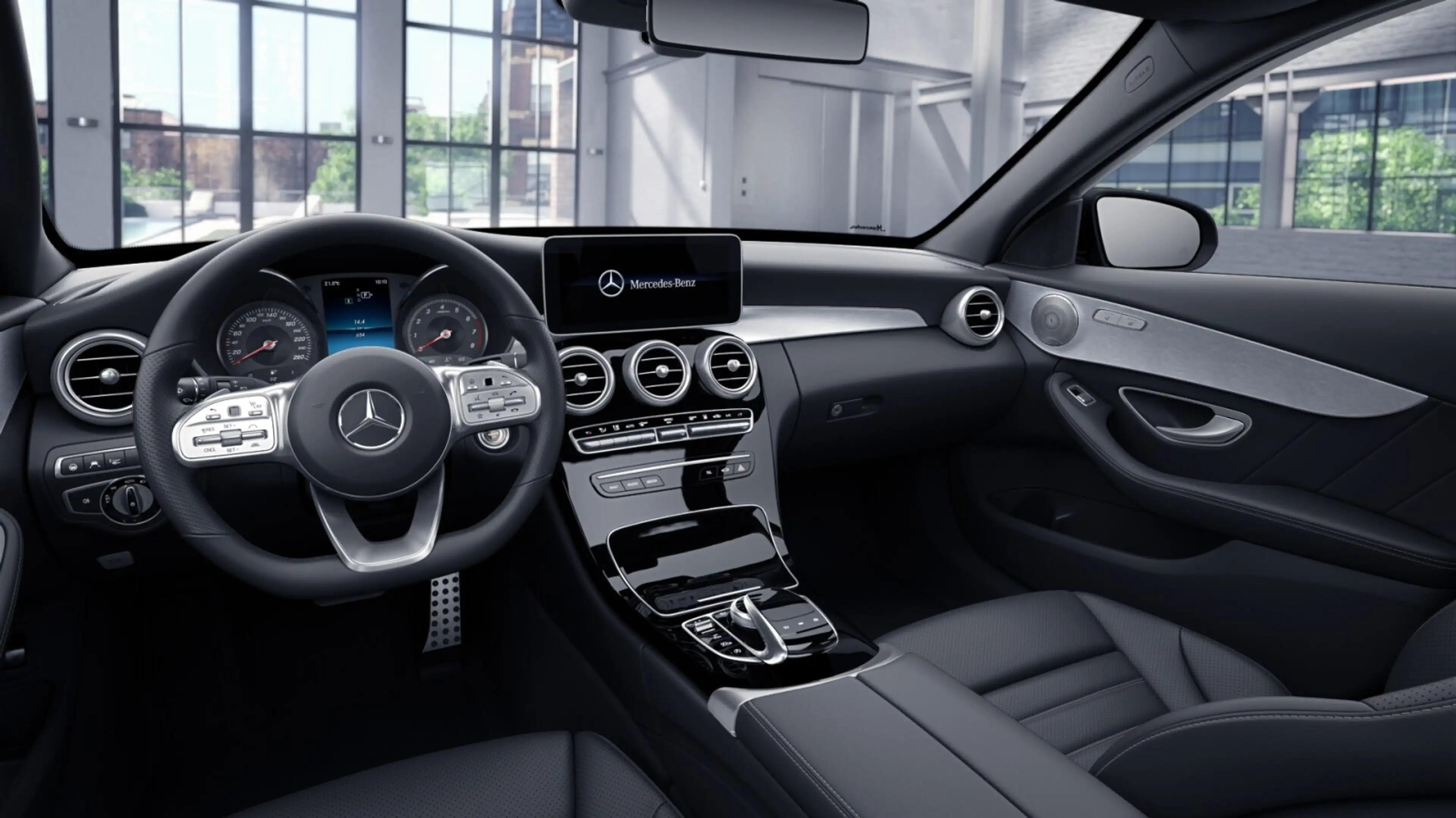 Mercedes-Benz C 400 4M T-Mod AMG Distro+Pano+HUD+Burm+Comand — photo 11