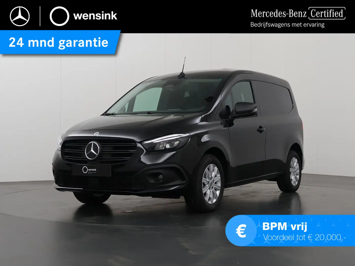 Mercedes-Benz Citan eCitan GB 51kW L1 PRO | ACHTERKLEP | LED | MBUX | Zwart - 1