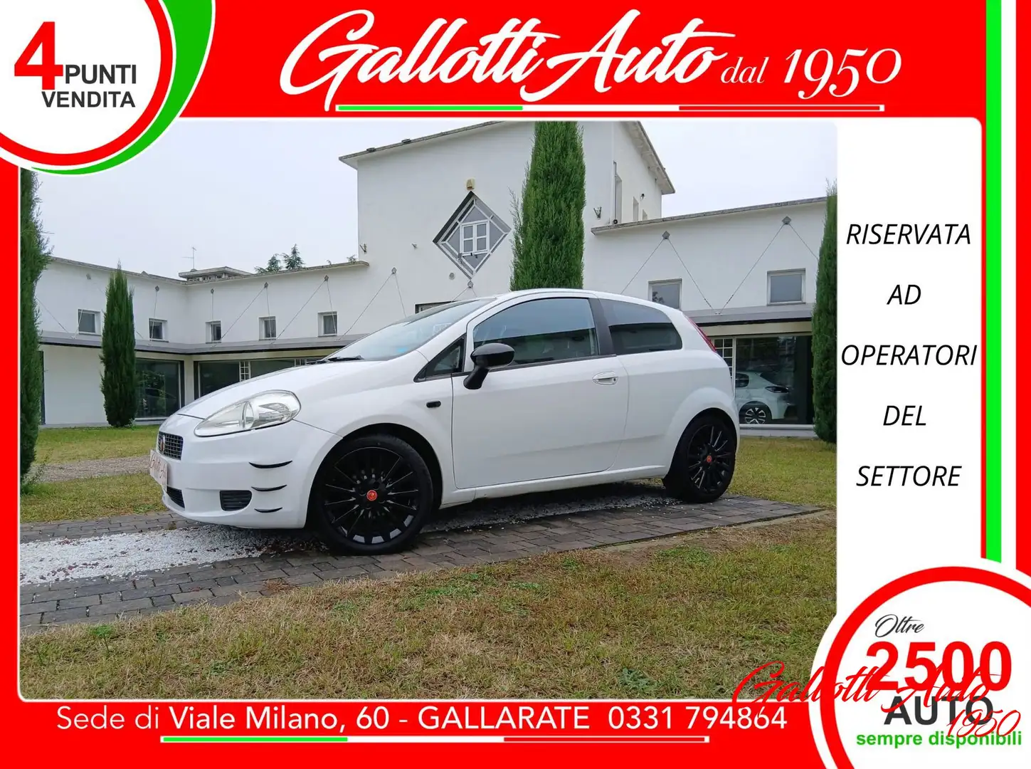 Fiat Grande Punto 1.3 MJT 75 CV 3 porte Bianco - 1