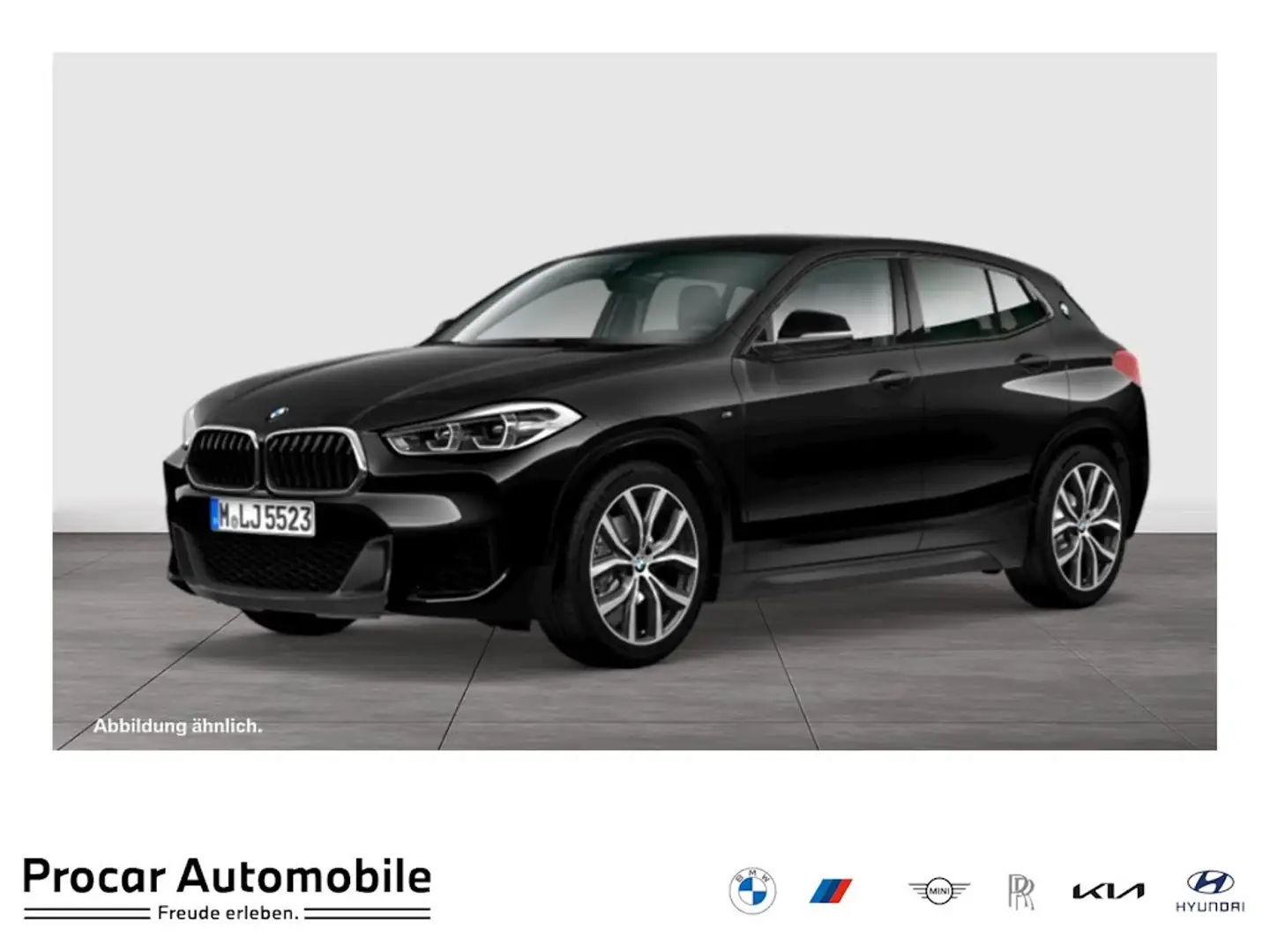 BMW X2 xDrive18d M Sport AHK RFK NAVI LED PDC V+H Schwarz - 1