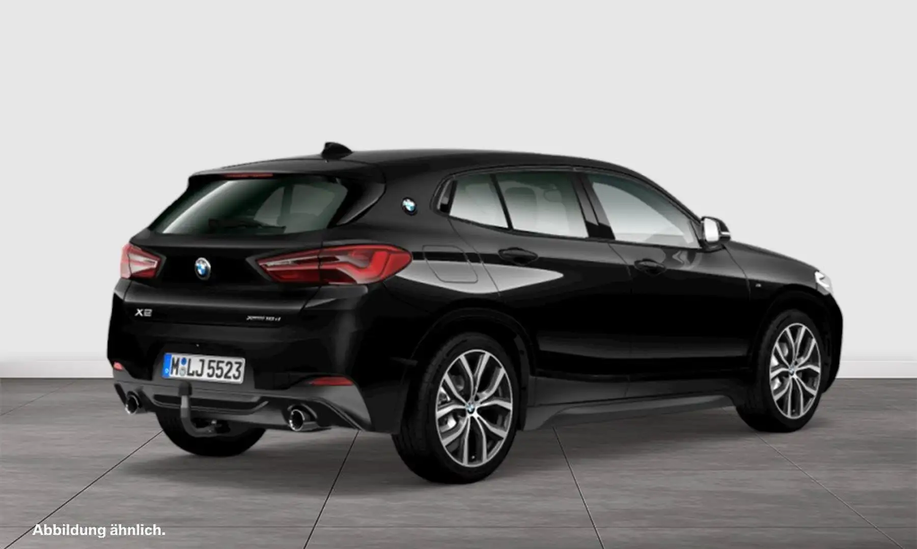 BMW X2 xDrive18d M Sport AHK RFK NAVI LED PDC V+H Schwarz - 2