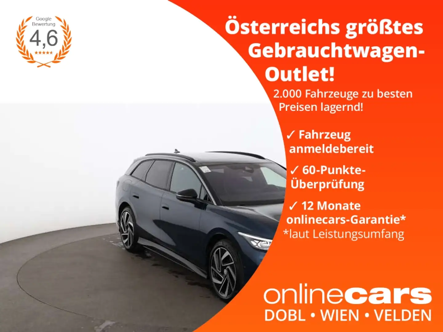 Volkswagen ID.7 Tourer ProW 77kWh Aut MATRIX 360-CAM SKY AHK Blue - 1