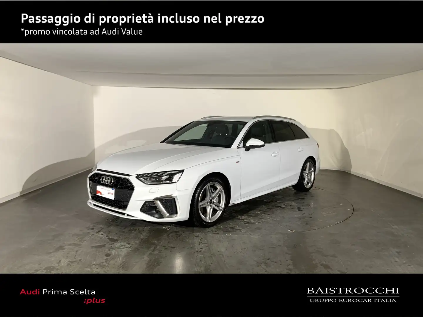Audi A4 avant 40 2.0 tdi mhev s line edition quattro 204cv Bianco - 1
