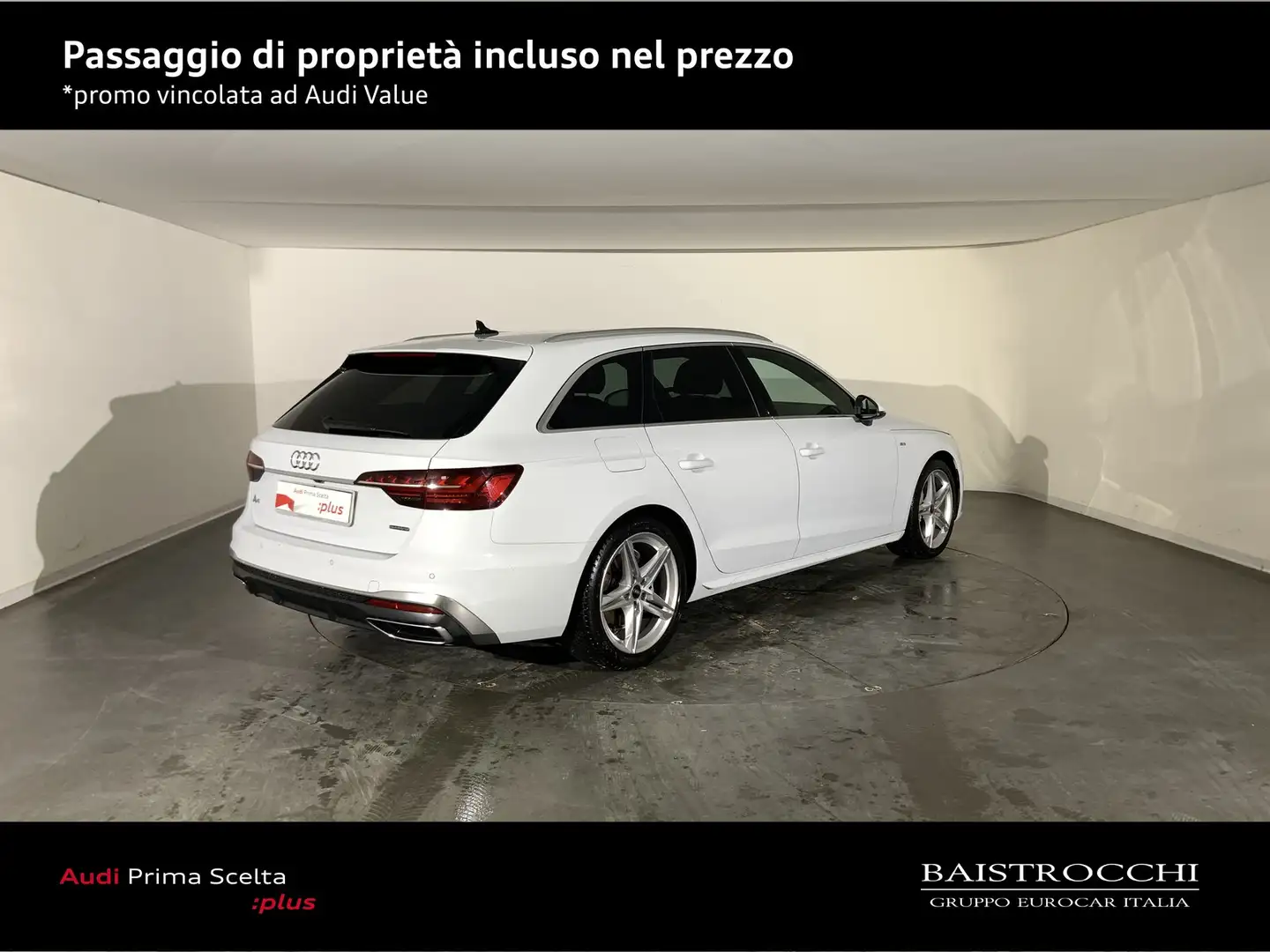 Audi A4 avant 40 2.0 tdi mhev s line edition quattro 204cv Bianco - 2