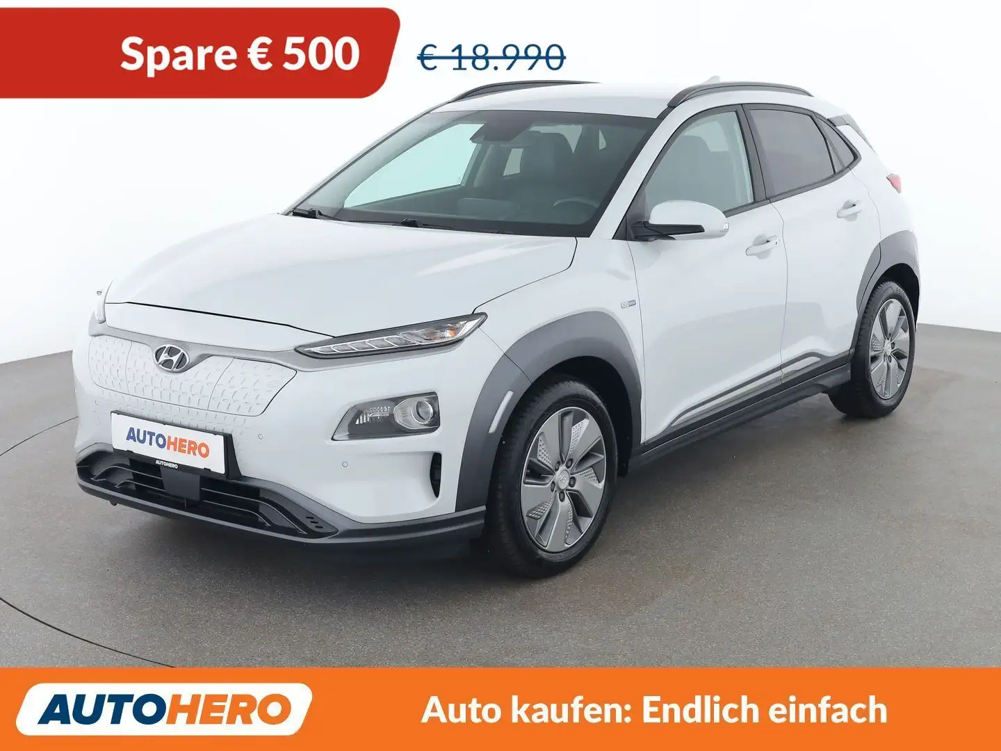 Hyundai KONA electric drive 150 kW LEVEL 5 2WD Weiß - 1