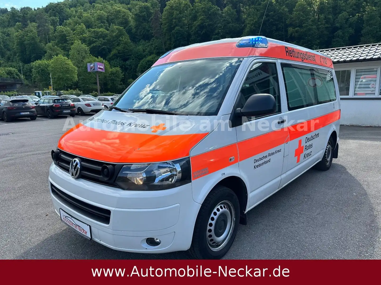 Volkswagen T5 2.0 TDi KTW-Trage-Stuhl-DSG-1.Hand Weiß - 1