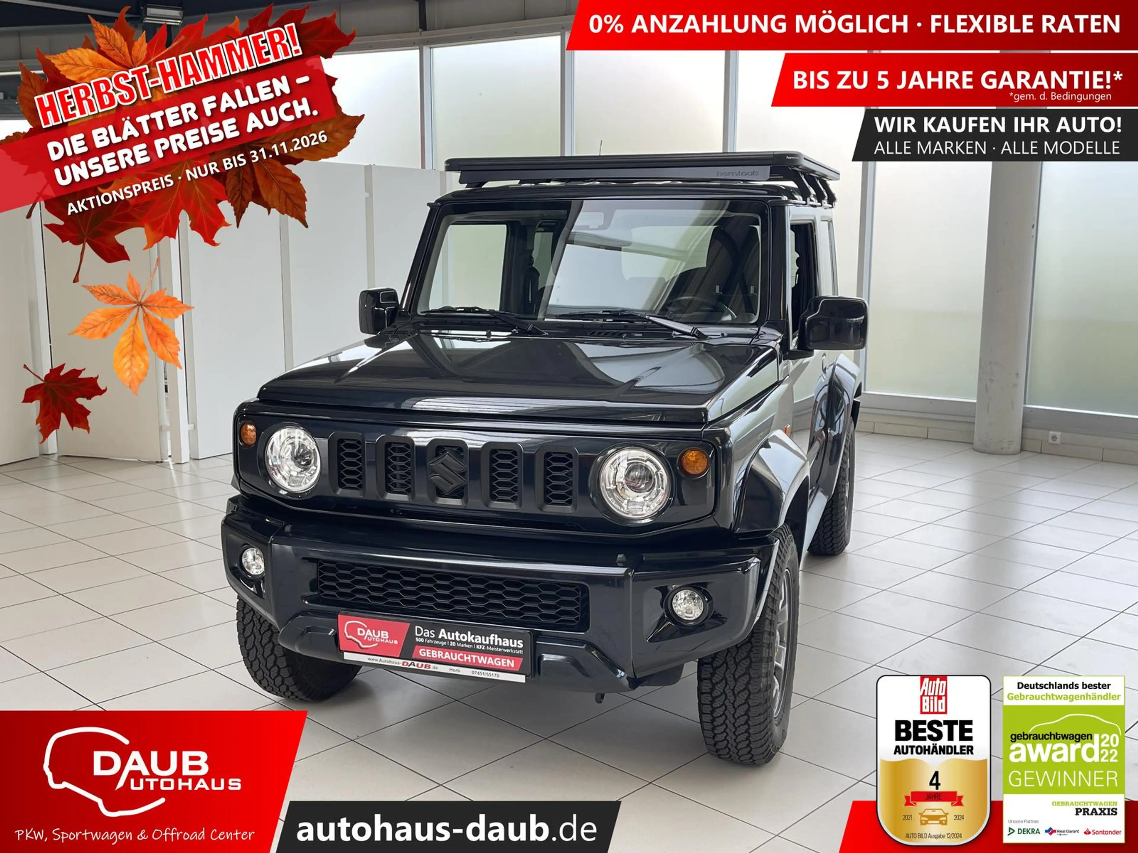 Suzuki Jimny Comfort+AllGrip+Navi+AHK+LED+4-Sitzer+Dachträger++