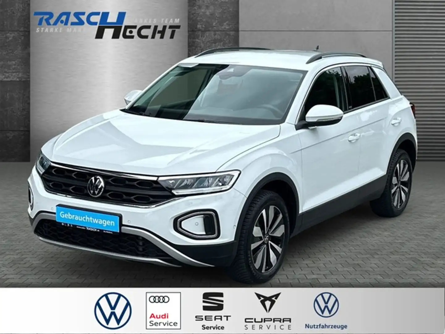 Volkswagen T-Roc Life Move 1.5 TSI*AHK*LED*NAVI*SHZ* Blanc - 1